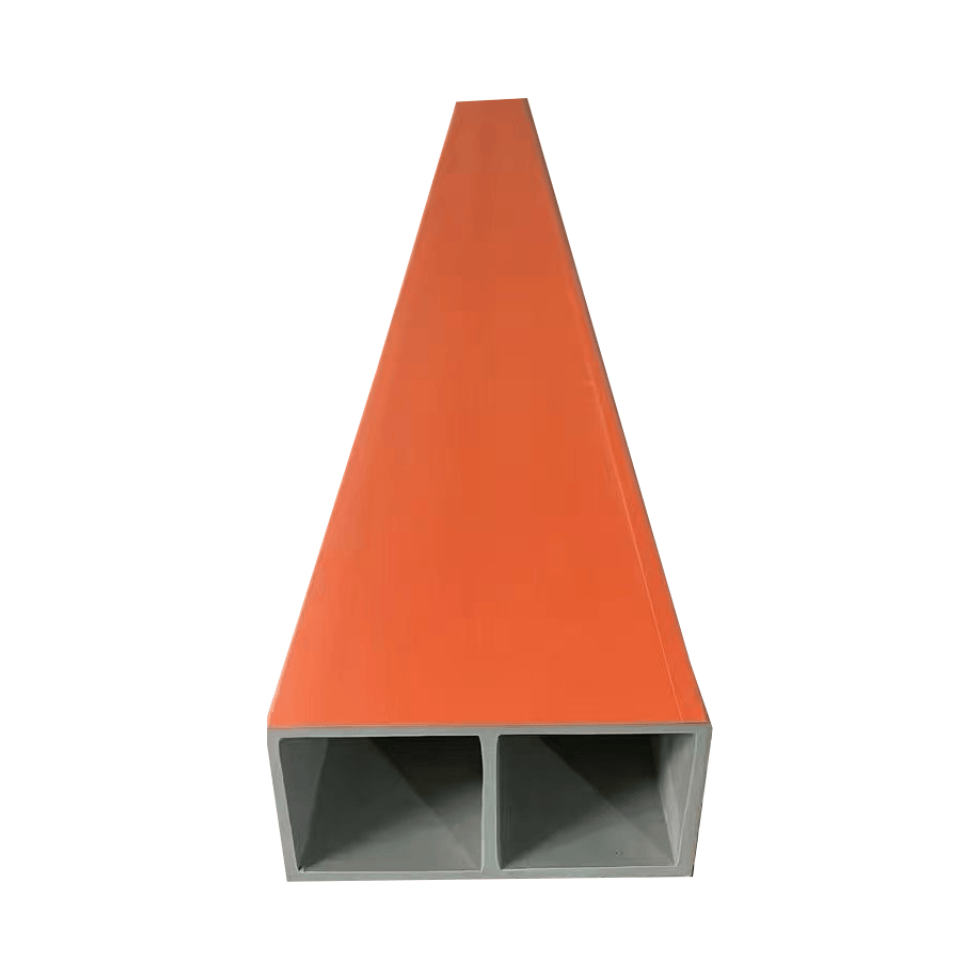 Indoor Decoratie Lat 100*50mm WPC Holle Vierkante Buis Kolom Houten Scheidingsmuur Houtnerf Plafond Houten Buis